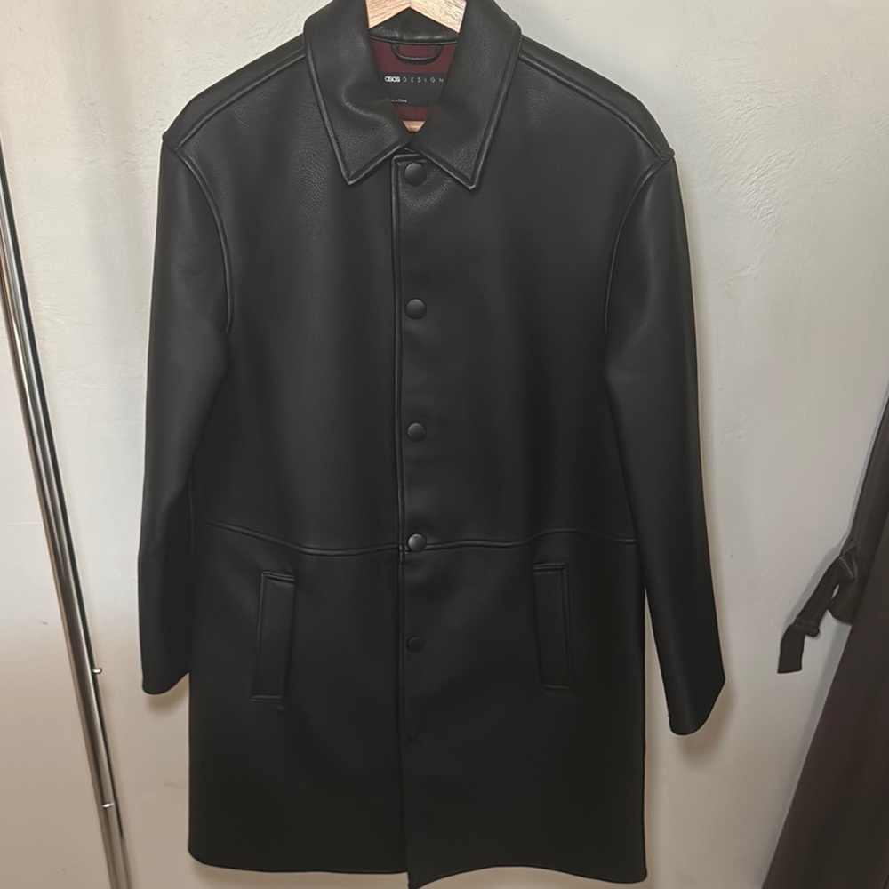 ASOS Design Black Trench Coat